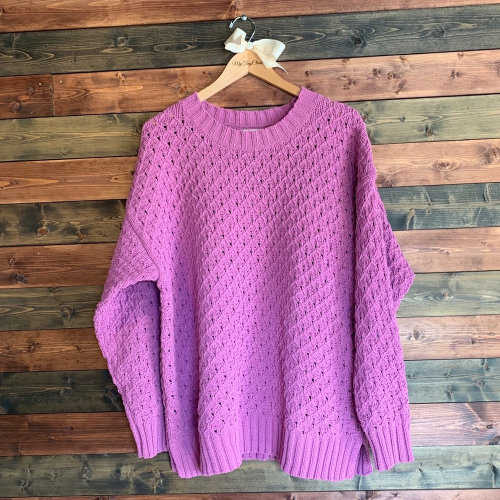 Plus sized knit sweater